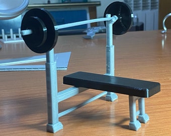 Equipos de gimnasio para figuras de acción.