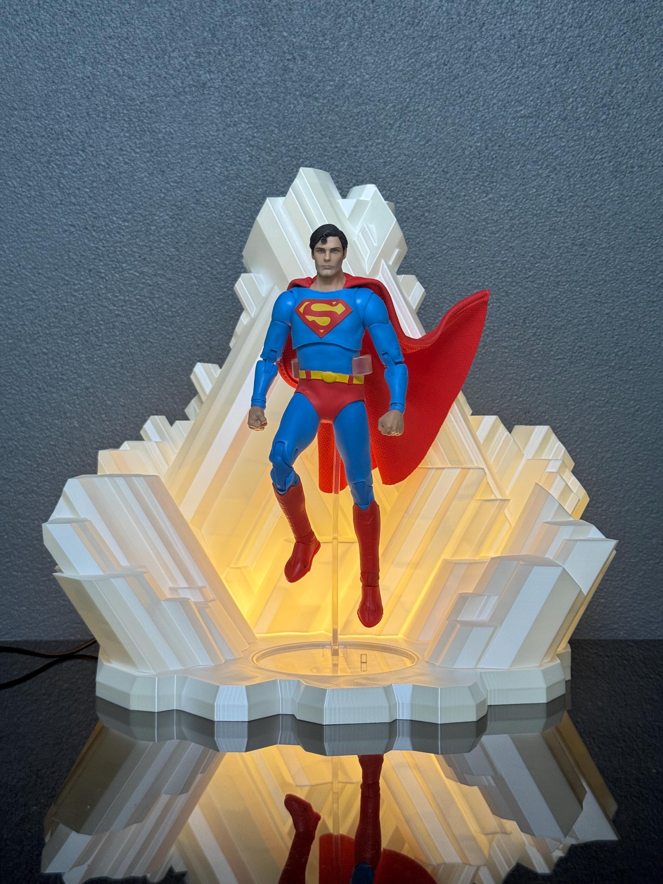 1/10 Scale Christopher Reeve Superman Head Sculpt For McFarlane Toys - Handmade