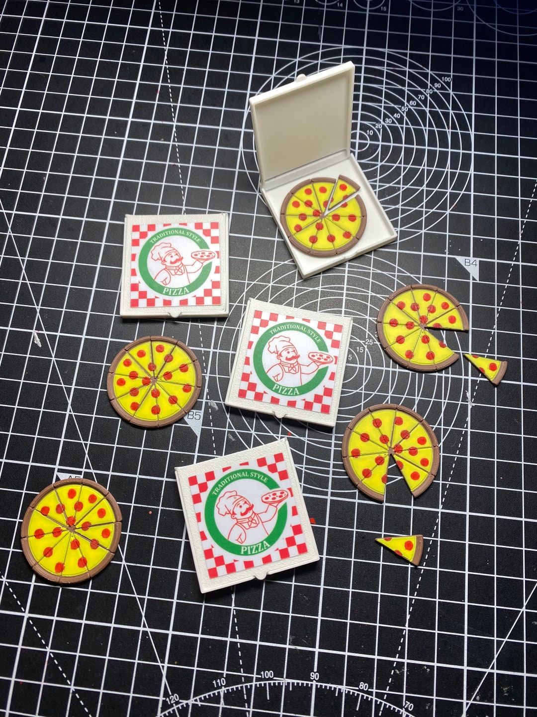 Pizza 4 Pack for Action Figures - Etsy
