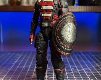 US Agent Bent Taco Shield Marvel Legends Thunderbolts – 1/12 Scale Action Figure Shield Display Accessory