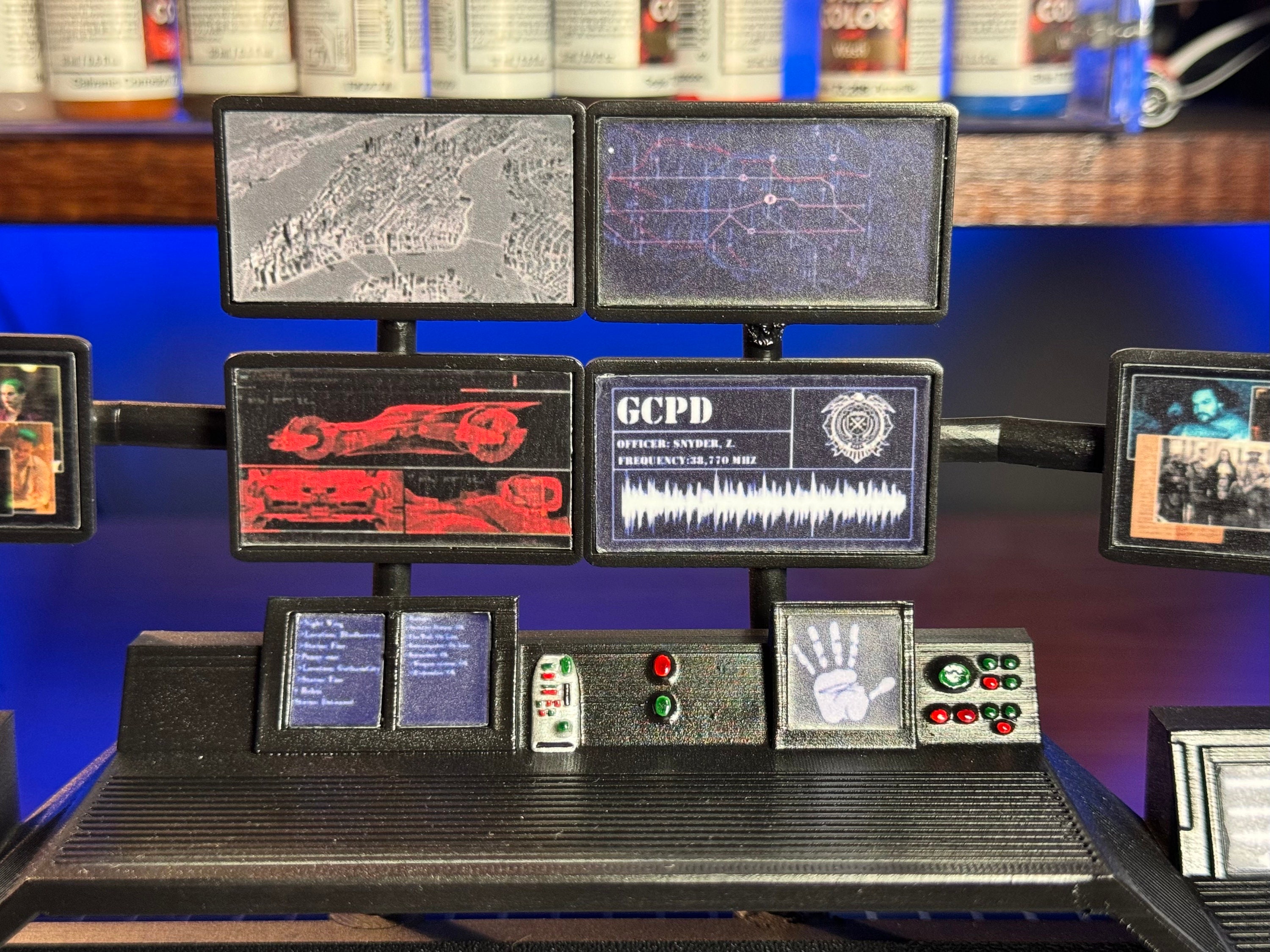 Bvs Bat Computer With Chair Diorama Piece - Etsy