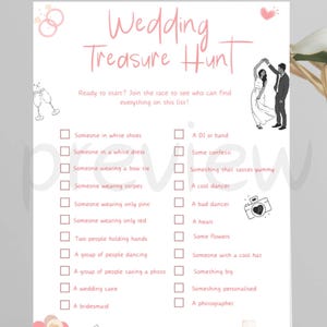 Wedding Treasure Hunt for Kids, Wedding Scavenger Hunt, I Spy, Wedding Games for Kids, I Spy, Wedding Entertainment, Kids Wedding Activity