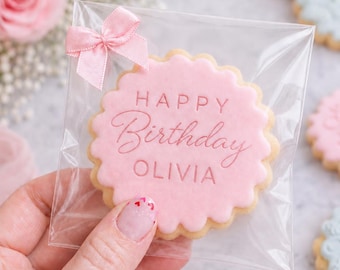 Wedding Favour Biscuit Bags, Birthday Favour Biscuit Bags, Fits M&S Biscuit, Sweet Favours, Cookie Bag, Biscuit Bag, Clear Cellophane Bag