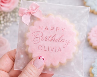 Wedding Favour Biscuit Bags, Birthday Favour Biscuit Bags, Fits M&S Butter Biscuits, Sweet Favours, Cookie Bag, Biscuit Bag, Polka Dot