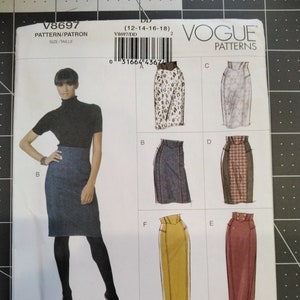 Vogue V8697 Easy Options Skirt Sewing Pattern Uncut Etsy