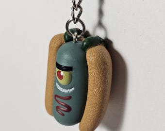 SpongeBob SquarePants F.U.N. with Food Blind Box Plankton Dog Hot Dog Handmade Keychain