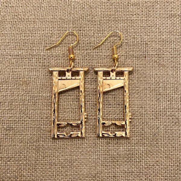 Gold Guillotine Earrings