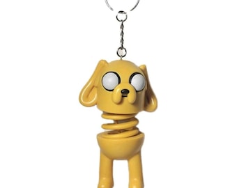 Cartoon Network Adventure Time Jake the Dog Figure Custom Handmade Keychain