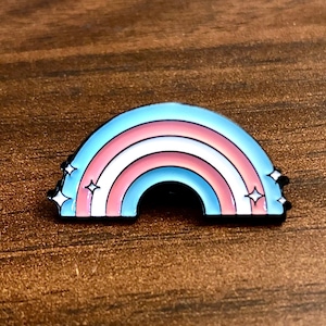 Transgender Rainbow Enamel Pin