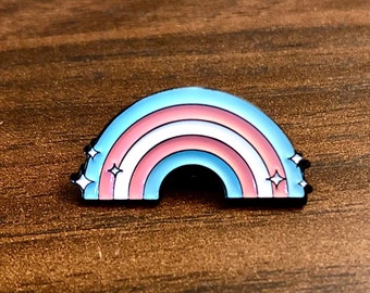 Transgender Rainbow Enamel Pin
