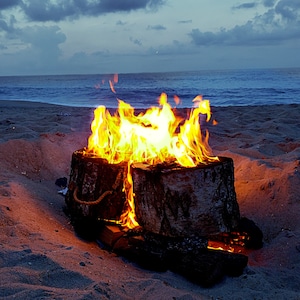 Fire on Beach at Night digital download