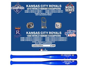 Kansas City Royals 1985 World Series 40th Anniversary Bat, Limited Edition