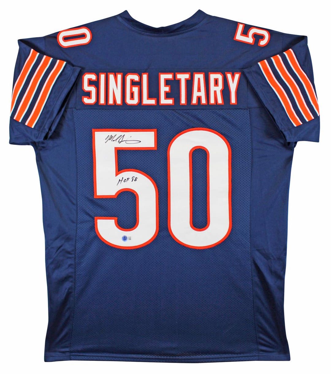 Mike Singletary Chicago Bears Autographed Blue Jersey