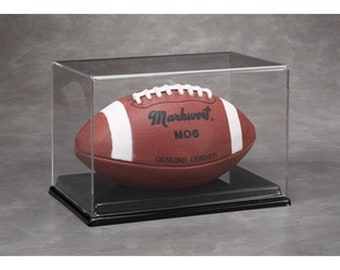 Acrylic Full Size Football Display Case - UV Protection