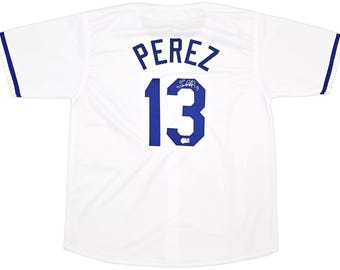 Salvador Perez Signed Kansas City Royals Jersey (XL, Beckett BAS Certified)