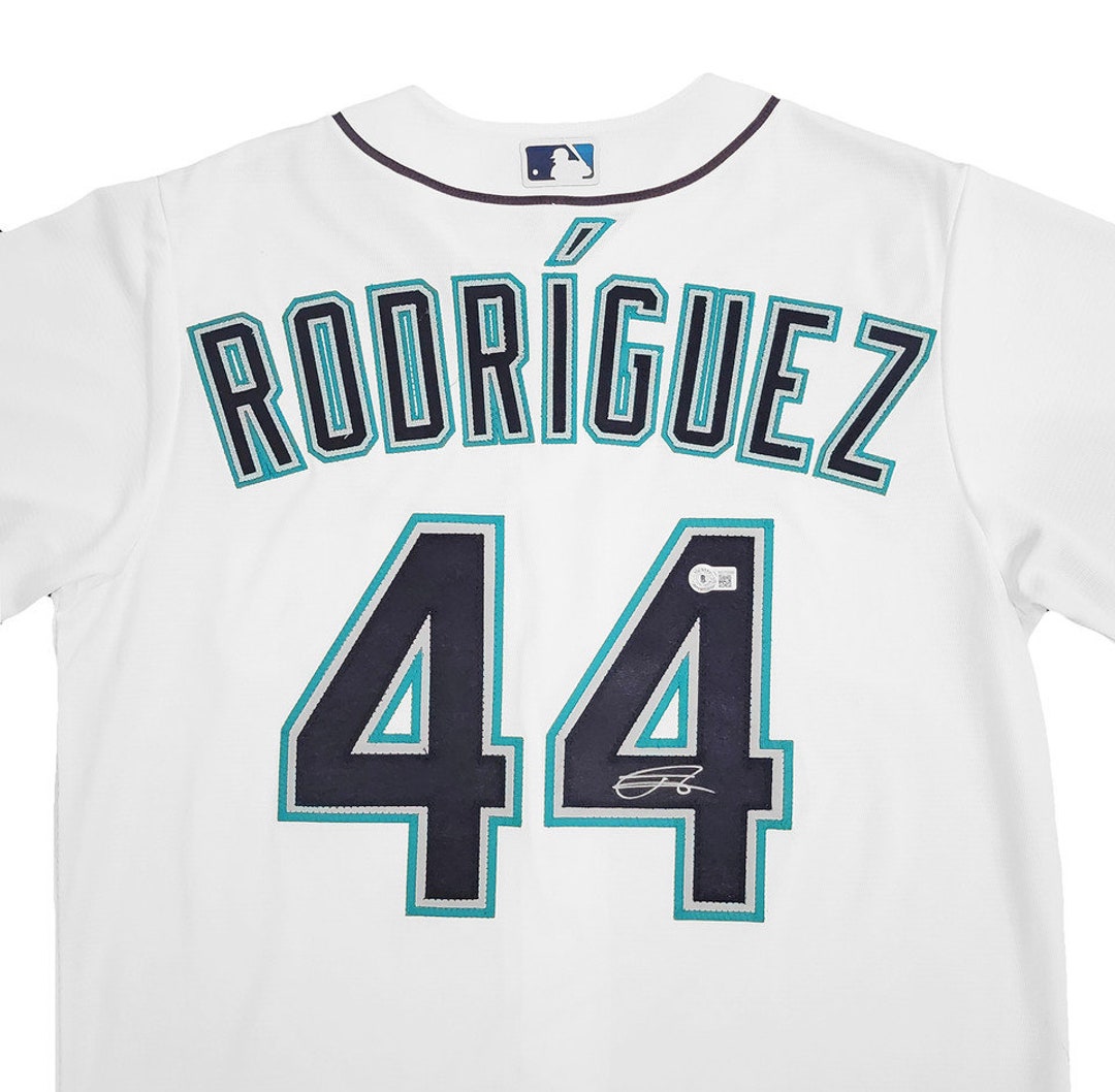 Seattle Mariners Julio Rodriguez Autographed White Nike Jersey 