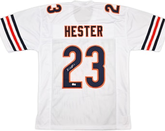 Devin Hester Signed Chicago Bears Jersey BAS Certified White XL