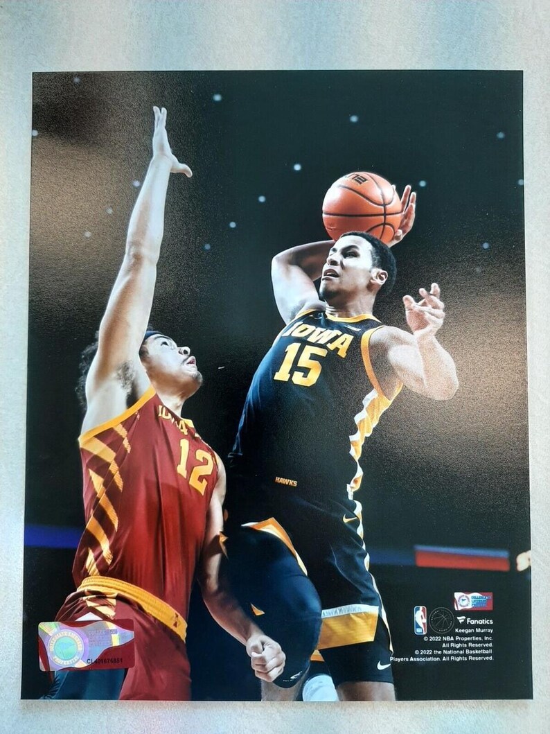 Foto sin firmar de Keegan Murray de los Iowa Hawkeyes imagen 1