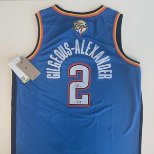Shai Gilgeous-Alexander Signed OKC Thunder Nike Finals Jersey Beckett BAS