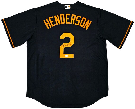 Gunnar Henderson Baltimore Orioles Autographed Black Nike Jersey