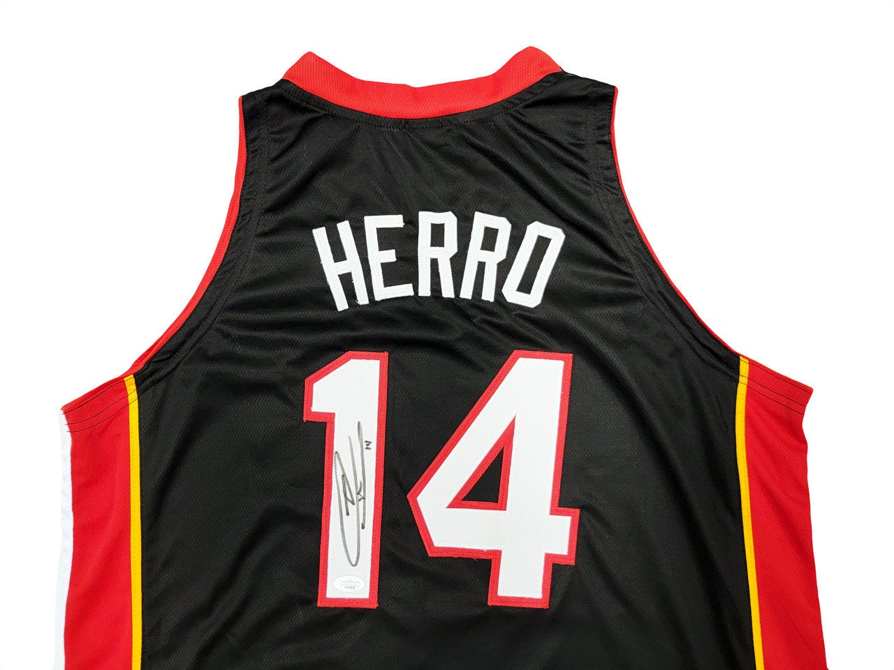 Tyler Herro Autographed Pro Style Miami Red Basketball