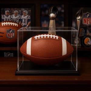 Acrylic Football Display Case | Regulation Size, UV Protection image 4