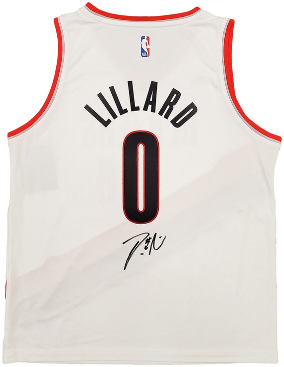Portland Trail Blazers Damian Lillard Autographed White Fanatics Jersey Size L Etsy Finland