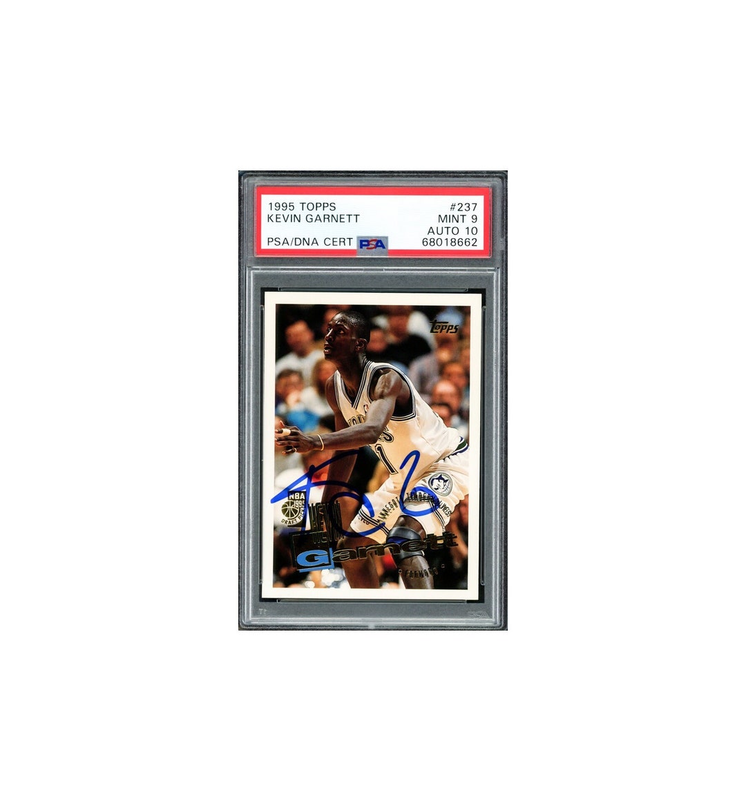 KEVIN GARNETT auto psa9