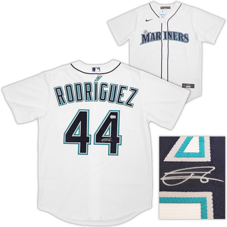 Seattle Mariners Julio Rodriguez Autographed White Nike Jersey Etsy