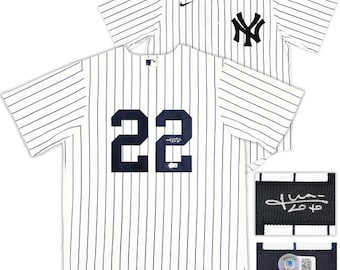 New York Yankees Juan Soto Signed Nike Pinstripe Jersey (Size L, BAS Certified)