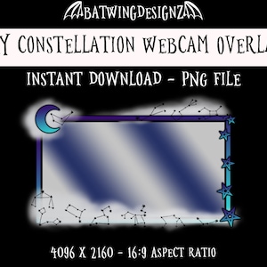 Sky Webcam Overlay | Twitch OBS Streamlabs Design