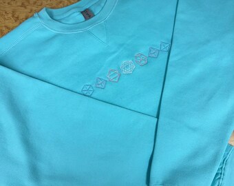 Trans Dice Embroidered Crewneck SIZE M