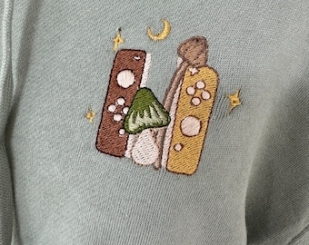 Cozy Mushroom Gamer Crop Sweater