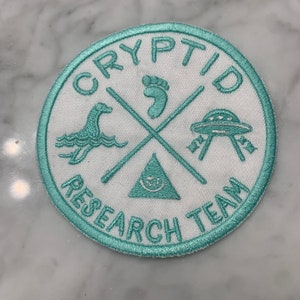 Cryptid Triangle Design Cryptid Research Team Sew-on Patch - Etsy