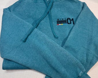 Miku Vintage Dyed Embroidered Hoodie