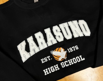 Crows Volleyball Applique Crewneck