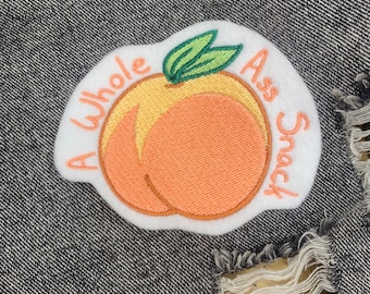 Whole Ass Snack Sewn-On Patch