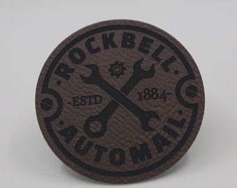 Mechanic Faux Leather Iron On Patch