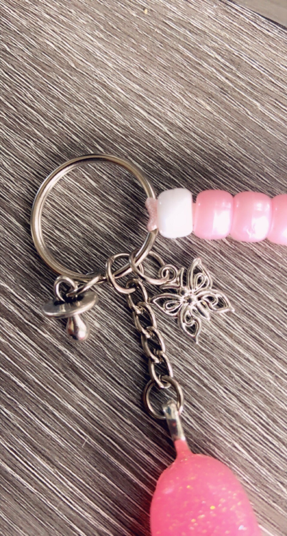 New Baby Baby shower gift Handmade Baby Girl keychain Etsy