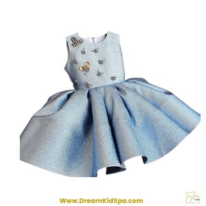 Flower girl elegant Ice princess Dress