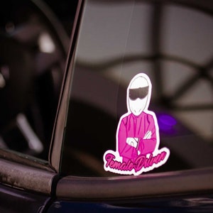 Stickers pour voiture femme au volant - lady driven - Fun tuning