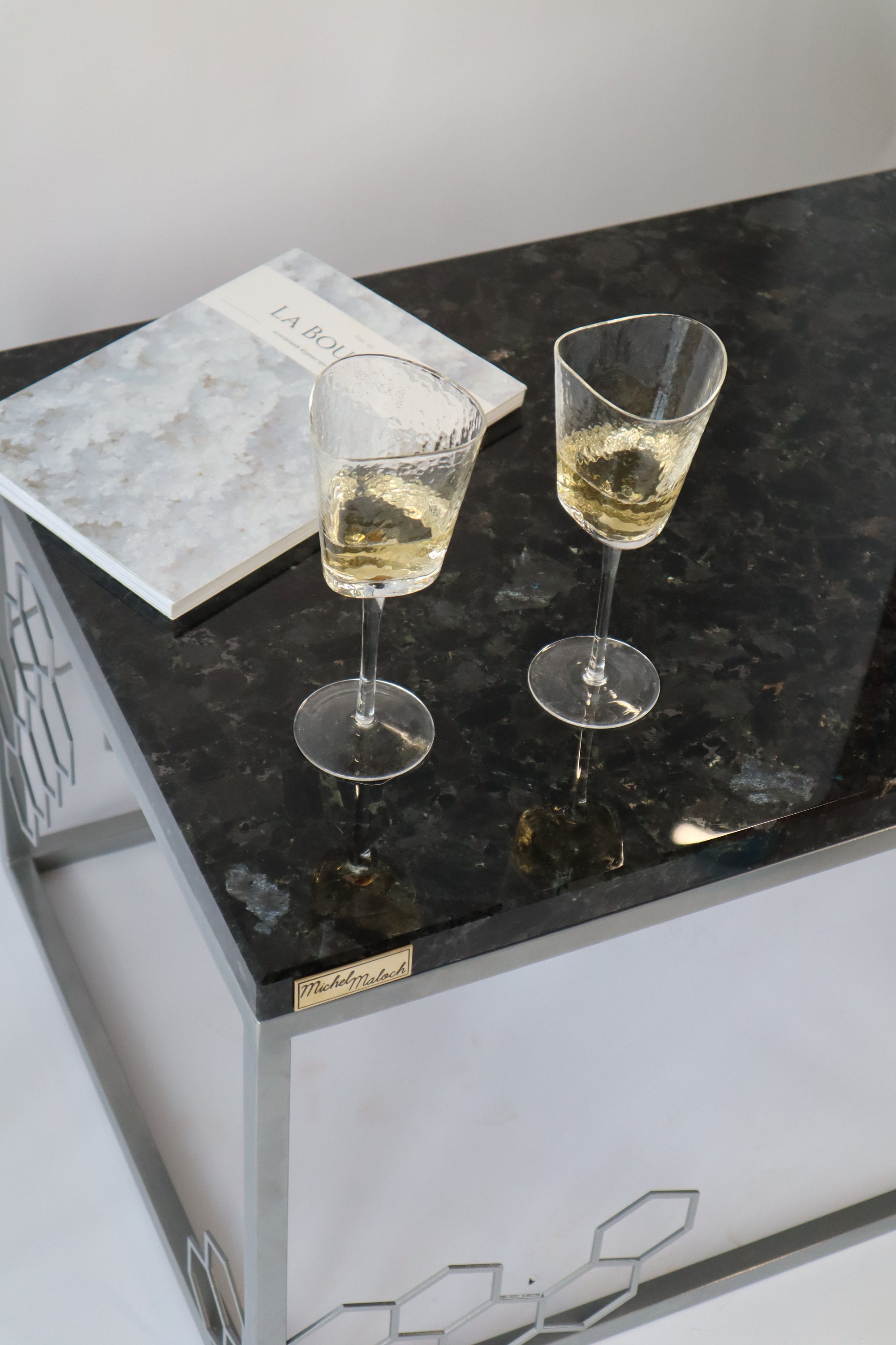 Black granite coffee table side table tea table marble Etsy