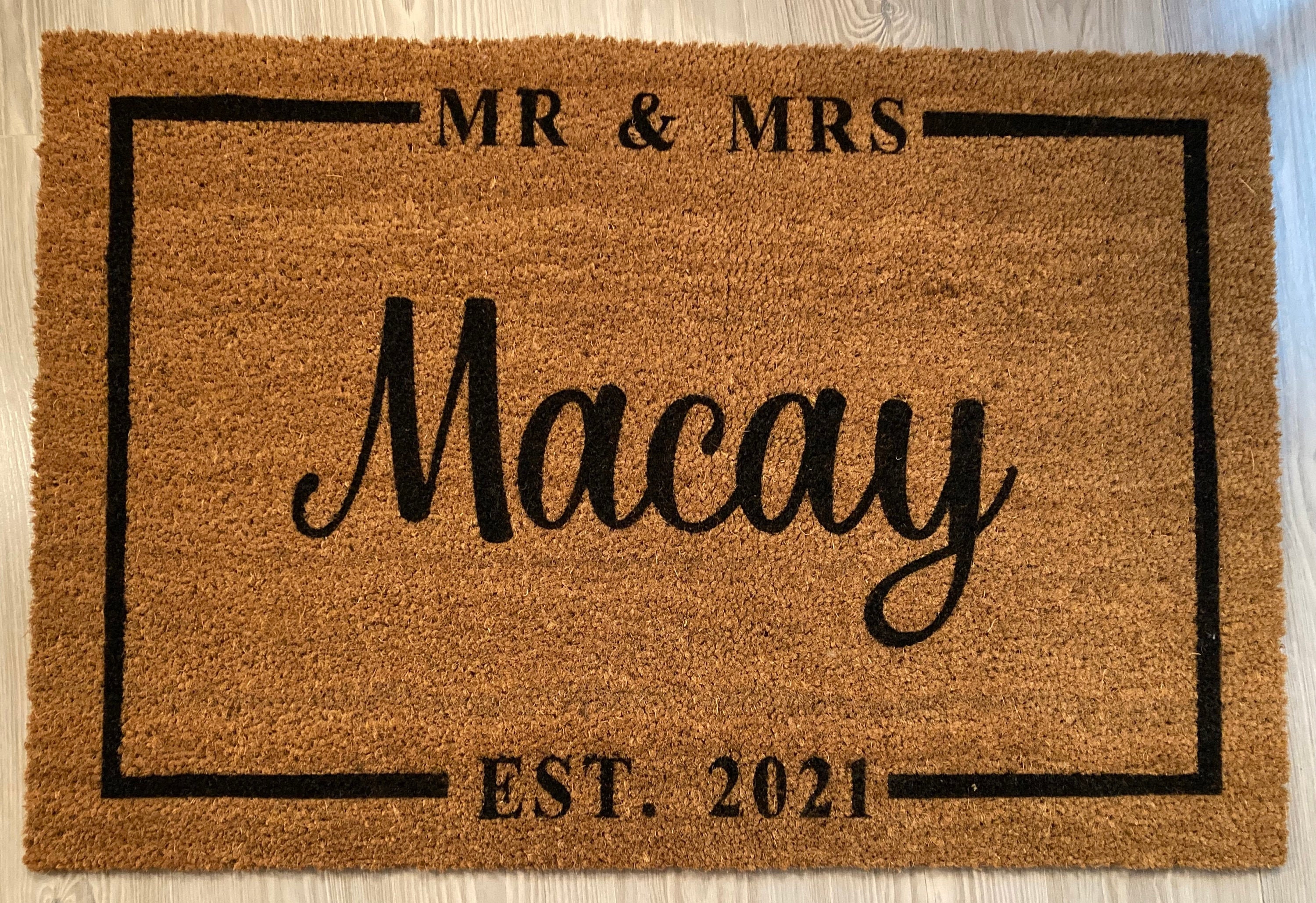 Alfombra de puerta personalizada Alfombra de puerta grande / | Etsy