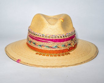 Raffia Natural Hat Handmade High Quality