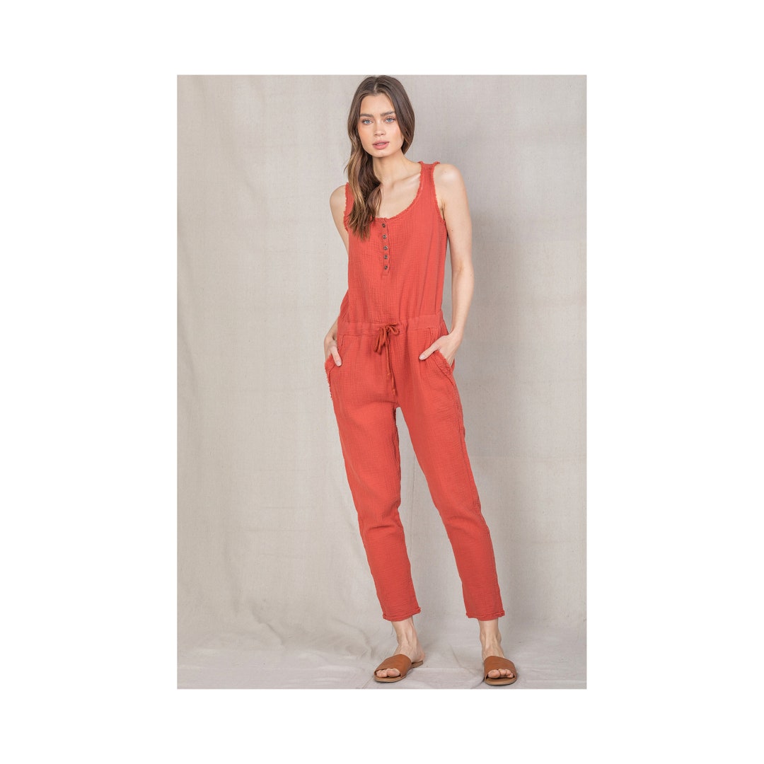 Millie Cotton Gauze Jumpsuit