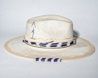 Houston Ivory Hat Handmade High Quality