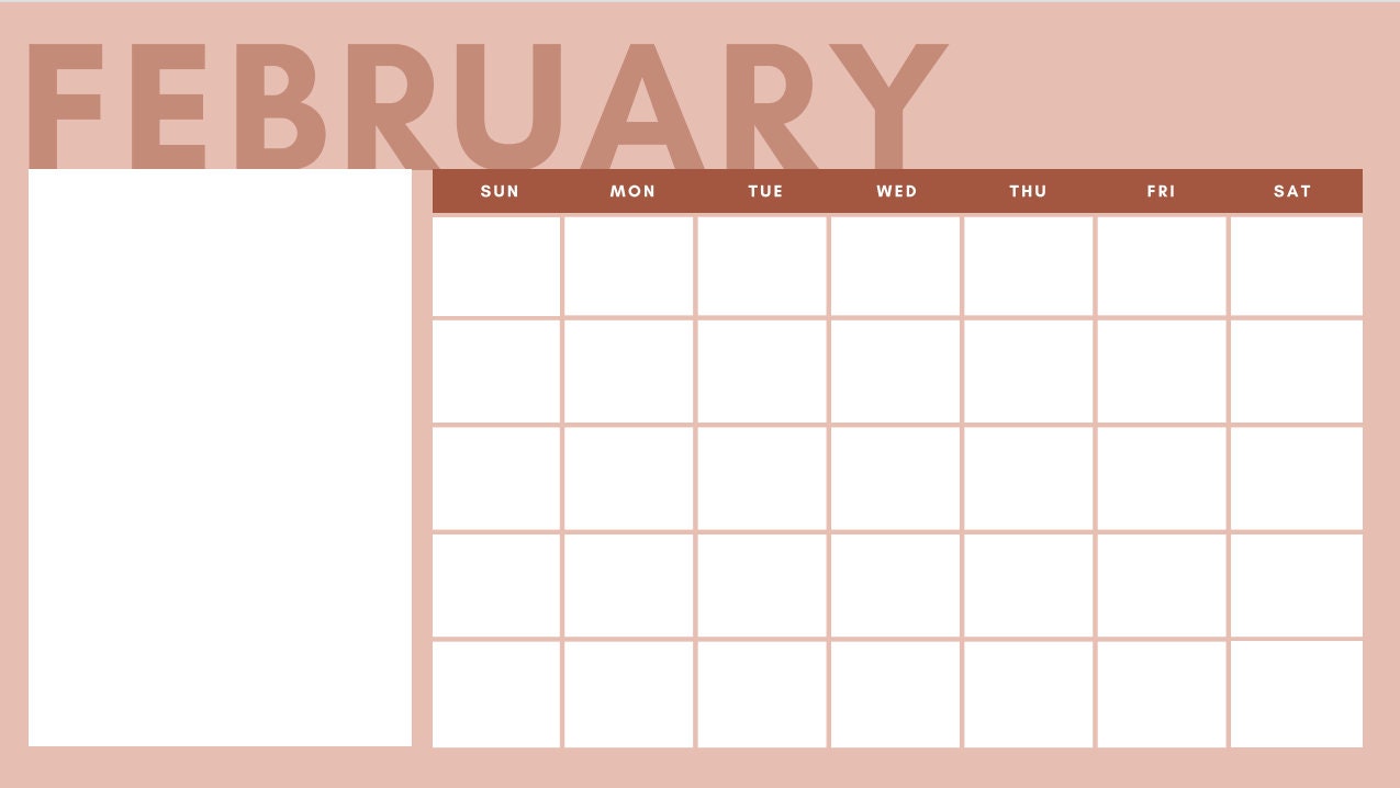Colorful Calendar | Etsy