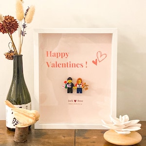 Angepasste Paar Lego Minifiguren | Valentinstagsgeschenk, personalisiertes Geschenk, Geschenk für ihn, Geschenk für sie, Legofiguren anpassen, besonderes Geschenk