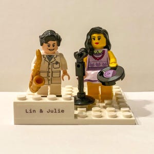 Minifigure Lego di coppia personalizzate / Regalo di San Valentino, Regalo personalizzato, Regalo per lui, Regalo per lei, Personaggi Lego personalizzati, Regalo speciale