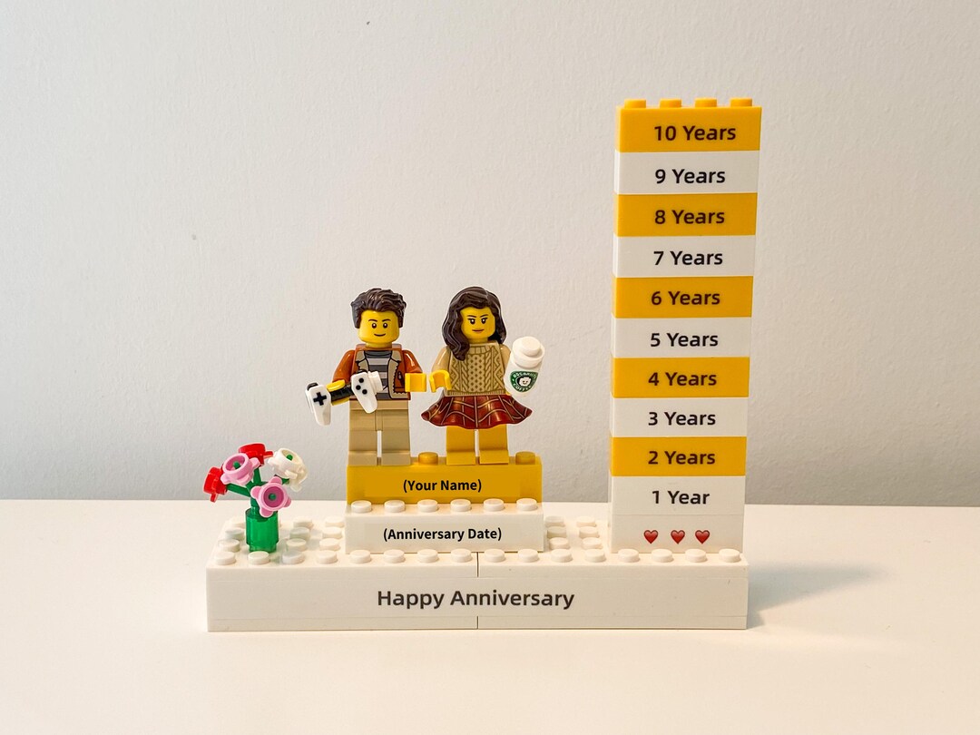 Soporte personalizado para minifiguras de Lego para pareja